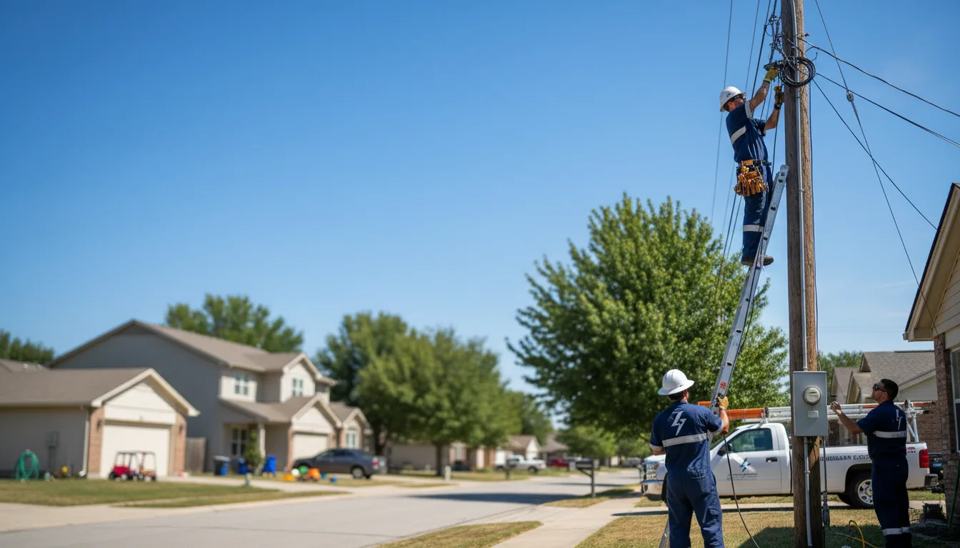 Residential electrician providing installation services in Grafton, IL